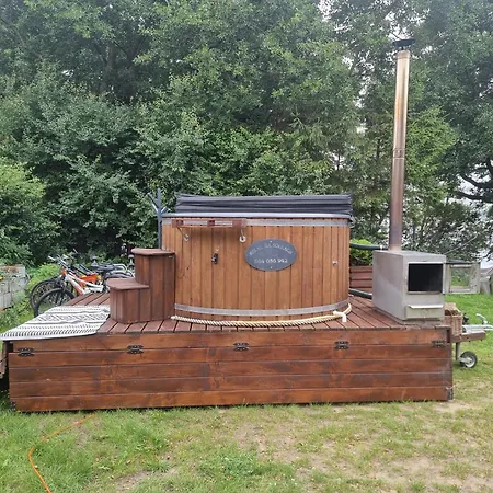 Nowy Drewniany Tu Mi Dobrze W Lubkowie Z Plaza Дом отдыха Lubkowo