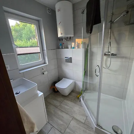 Дом отдыха Nowy Drewniany Tu Mi Dobrze W Lubkowie Z Plaza