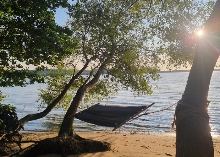 Prázdninový dům Nowy Drewniany Tu Mi Dobrze W Lubkowie Z Plaza Lubkowo