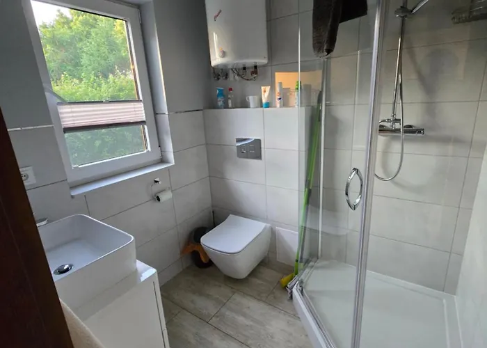 Prázdninový dům Nowy Drewniany Tu Mi Dobrze W Lubkowie Z Plaza